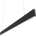 RAB BOAE4PB BOA EDGE Field-Adjustable 4ft LED Pendant Linear Light – 12W/20W/24W/28W/40W Selectable – 3000K/3500K/4000K Selectable – 1657-5265 Lumens – 120-277V – Flat Lens – Black Finish