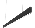 RAB BOAE8PB BOA EDGE Field-Adjustable 8ft LED Pendant Linear Light – 24W/40W/48W/56W/80W Selectable – 3000K/3500K/4000K Selectable – 3410-10962 Lumens – 120-277V – Flat Lens – Black Finish
