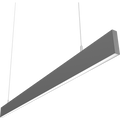 RAB BOAE4PUS BOA EDGE Field-Adjustable 4ft Up/Down LED Pendant Linear Light – Up to 40W – 3000K/3500K/4000K Selectable – 5139-5661 Lumens – 120-277V – Flat Lens – Silver Finish