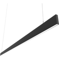 RAB BOAE8PUB BOA EDGE Field-Adjustable 8ft Up/Down LED Pendant Linear Light – Up to 80W – 3000K/3500K/4000K Selectable – 9560-10273 Lumens – 120-277V – Flat Lens – Black Finish