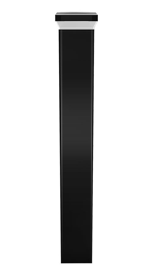 RAB BLED12K Square LED Bollard – 12W – 5000K – 1363 Lumens – 120-277V – 42" Height – 90° Distribution – Black Finish