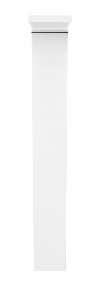 RAB BLED24W/480/D10 Square LED Bollard – 24W – 5000K – 2724 Lumens – 480V – 42" Height – 0-10V Dimmable – White Finish