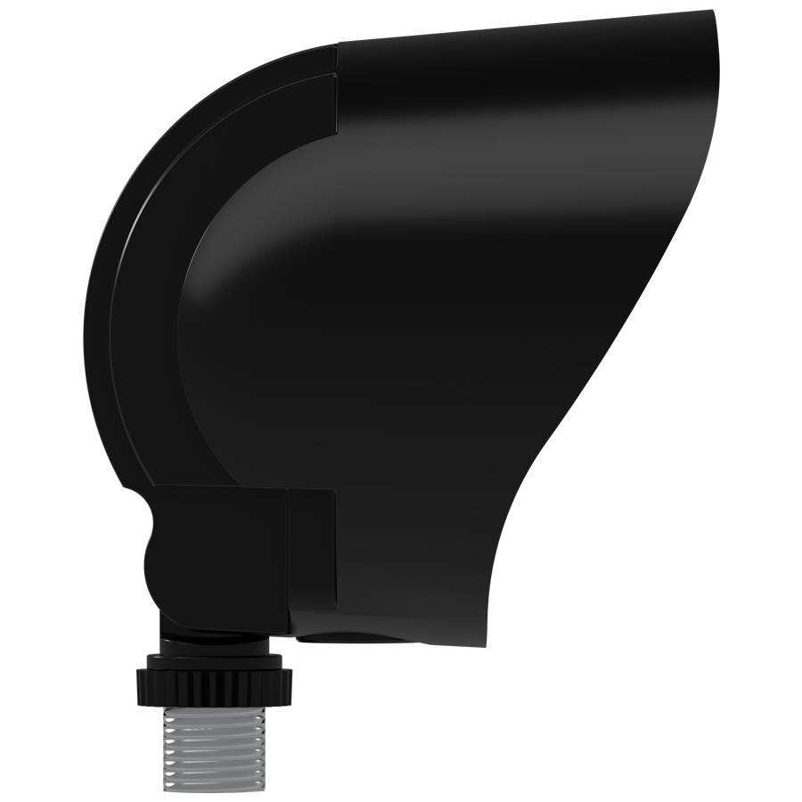 RAB BULLET12B BULLET LED Flood Light – Selectable 6W/9W/12W – Selectable 3000K/4000K/5000K – 636-1324 Lumens – 120V – Hood and Lens Included – Black Finish