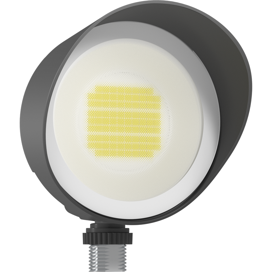 RAB BULLET12A BULLET LED Flood Light – Selectable 6W/9W/12W – Selectable 3000K/4000K/5000K – 636-1324 Lumens – 120V – Hood and Lens Included – Bronze Finish