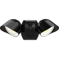 RAB BULLET2X20B BULLET Dual Head Flood Light Kit – Selectable 10W/15W/20W Per Head – Selectable 3000K/4000K/5000K – 2319-4189 Lumens – 120V – CU4 Cover Plate – Hood Included – Black Finish