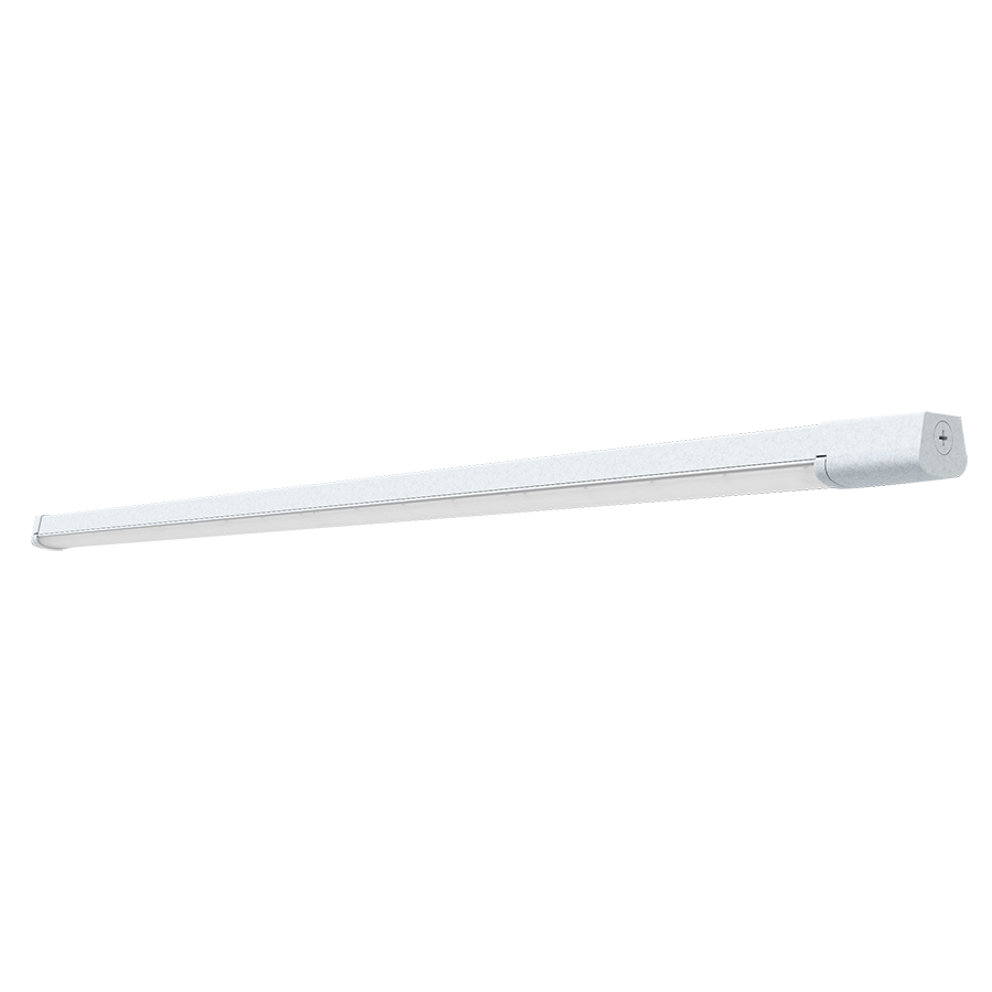 RAB CS4/MVS C-STRIP LED Strip Light – 4ft – Selectable 18W/27W/36W – 3500K/4000K/5000K – 2748-5487 Lumens – 120-277V – Microwave Occupancy Sensor – Junction Box Adapter & V-Hooks Included