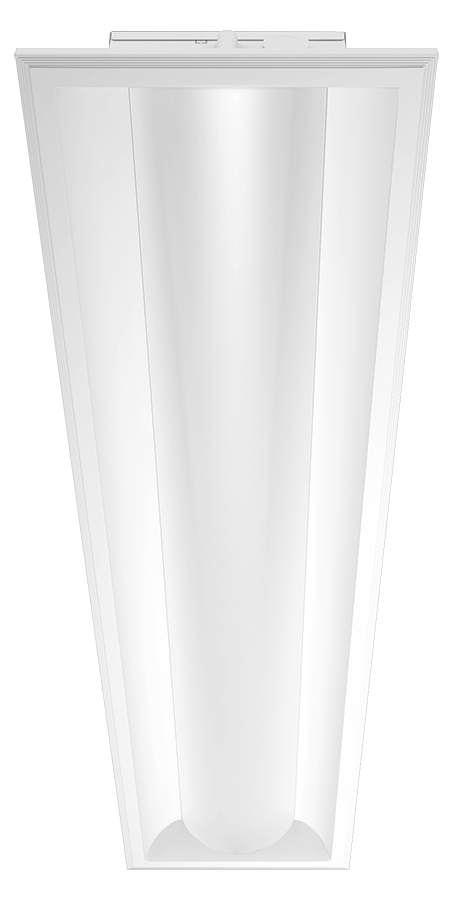 RAB C-SWISH1X4/MVS LED Center Basket Troffer – 1x4 – Selectable 20W/25W/30W – 3500K/4000K/5000K – 2661-4028 Lumens – 120-277V – Microwave Occupancy Sensor – White Finish