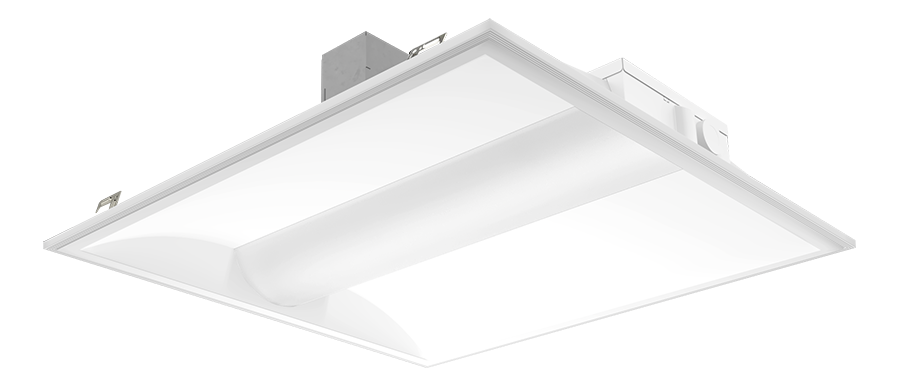 RAB C-SWISH2X2/MVS LED Center Basket Troffer – 2x2 – Selectable 20W/25W/30W – 3500K/4000K/5000K – 2606-3955 Lumens – 120-277V – Microwave Occupancy Sensor – White Finish