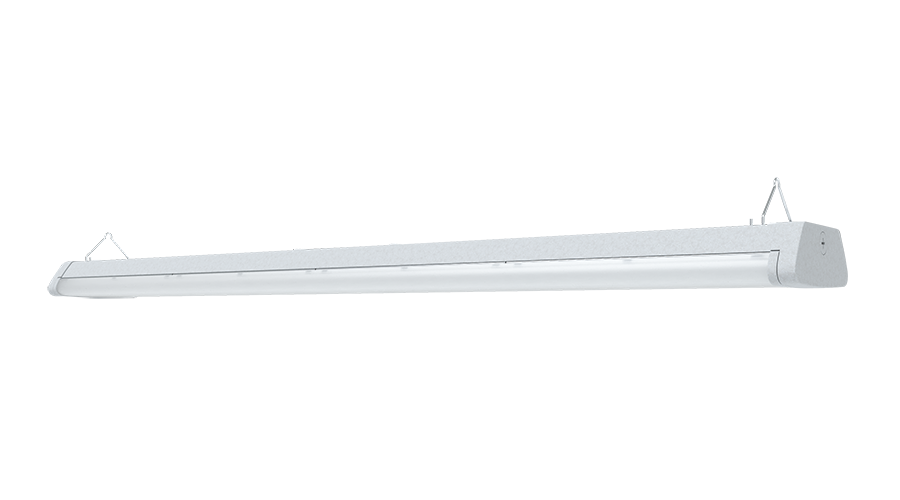 RAB CW4/E C-WRAP Field-Adjustable LED Wraparound Light – 4ft – Selectable 22W/33W/44W – Selectable 3500K/4000K/5000K – 3105-6191 Lumens – 120-277V – Emergency Battery Backup – Seashell Finish