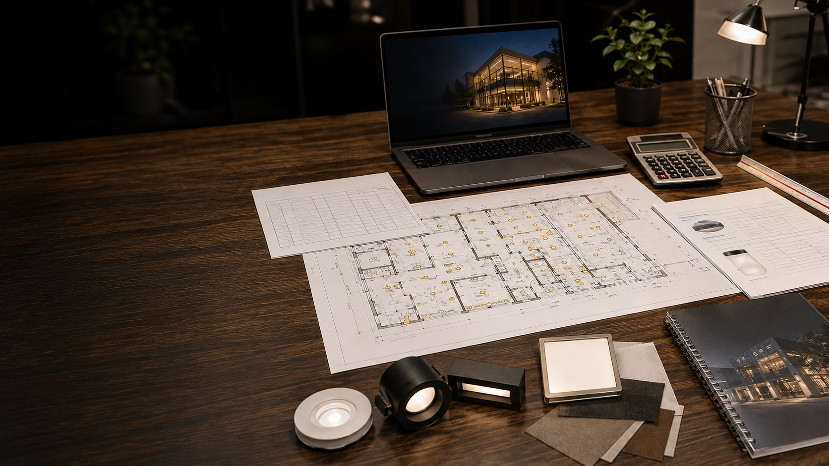 Commercial lighting project plans specifications and product documentation for lighting quote requests