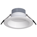 RAB CR8 CR 8-Inch Round Recessed Downlight – Selectable 16W/24W/30W – 5-CCT Selectable – CRI90 – TRIAC + 0-10V Dimming – White Finish – 120-277V – 1800-3400 Lumens