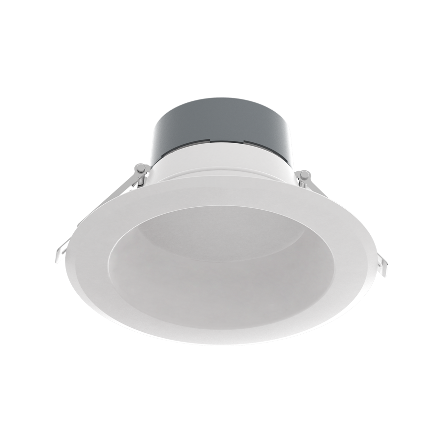 RAB CRLEDFA-6R-16S-9CCT-UNV-WS CRLEDFA 6-Inch Round Recessed Downlight – Selectable 9W/12W/16W – 9-CCT Selectable – CRI90 – 0-10V Dimming – Smooth Trim – White Finish – 120-277V – 800-1500 Lumens