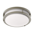 RAB CRVFAD-12R/MVS/EM CURV Decorative Flush Mount Ceiling Light – 12" Round – 16W – 5CCT Selectable – 1100 Lumens – 120-277V – Microwave Occupancy Sensor – Emergency Battery Backup