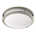 RAB CRVFAD-14R/MVS/EM CURV Decorative Flush Mount Ceiling Light – 14" Round – 20W – 5CCT Selectable – 1400 Lumens – 120-277V – Microwave Occupancy Sensor – Emergency Battery Backup