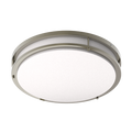RAB CRVFAD-18R/MVS/EM CURV Decorative Flush Mount Ceiling Light – 18" Round – 35W – 5CCT Selectable – 2200 Lumens – 120-277V – Microwave Occupancy Sensor – Emergency Battery Backup