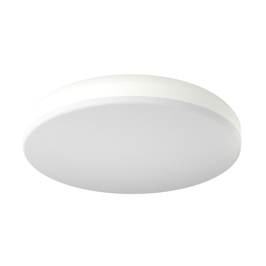 RAB CRVFAS-14R-20-9CCT-UNVT-W Flush Mount Ceiling Light – 14" Round – 20W – 5CCT Selectable – 1500 Lumens – 120-277V – TRIAC Dimmable – White