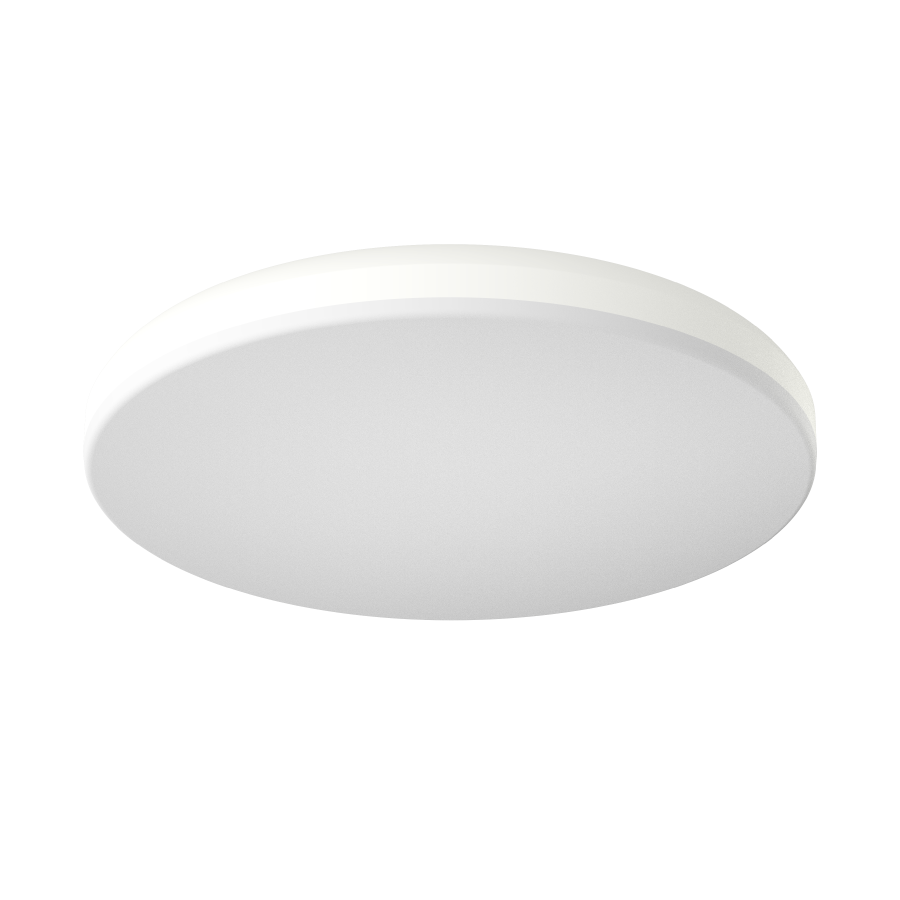 RAB CRVFAS-19R-32-9CCT-UNV-W Flush Mount Ceiling Light – 19" Round – 32W – 5CCT Selectable – 2450 Lumens – 120-277V – 0-10V Dimmable – White