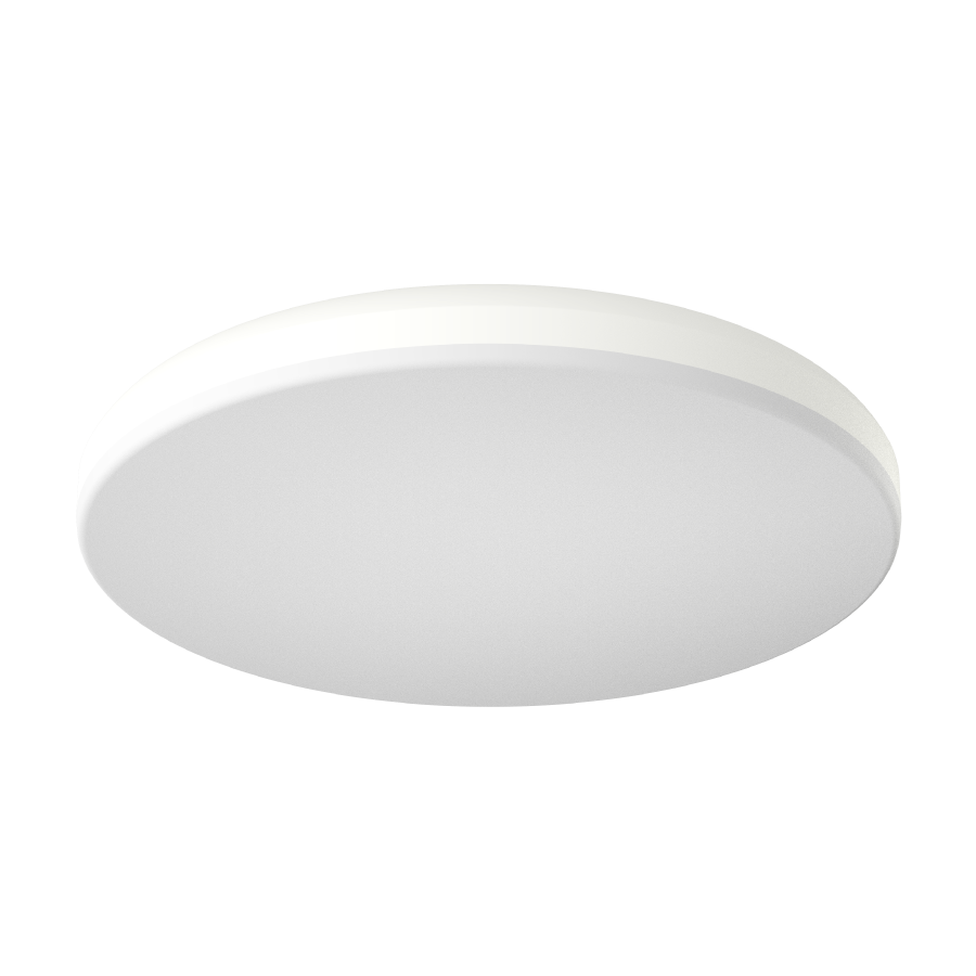 RAB CRVFAS-19R/MVS/EM Flush Mount Ceiling Light – 19" Round – 35W – 5CCT Selectable – 2450 Lumens – 120-277V – Microwave Occupancy Sensor – Emergency Battery Backup