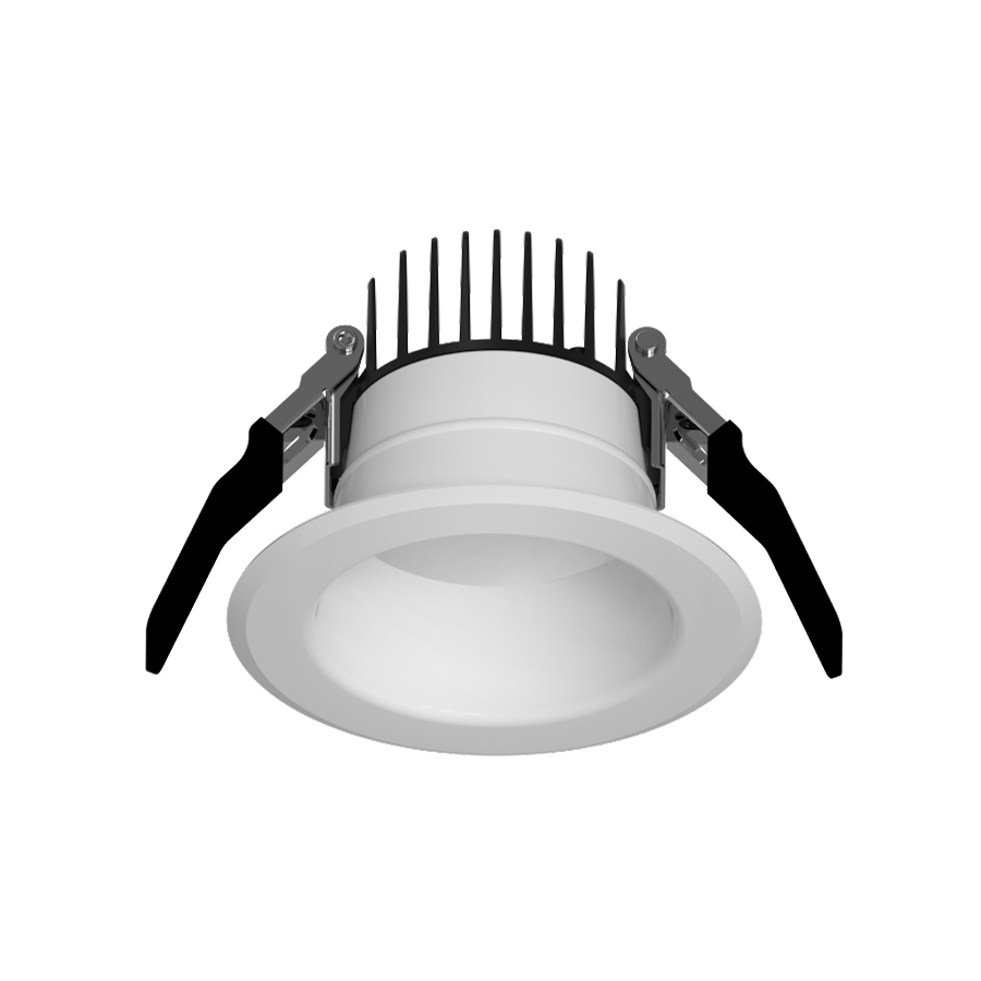 RAB CRX3 CRX 3-Inch Round Recessed Downlight – Selectable 6W/8W/10W – 5-CCT Selectable – CRI90 – TRIAC + 0-10V Dimming – White Finish – 120-277V – 900-1500 Lumens