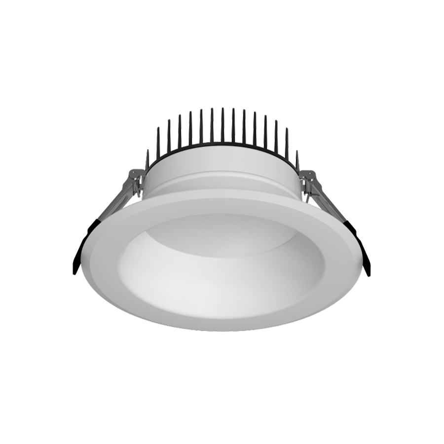 RAB CRX6 CRX 6-Inch Round Recessed Downlight – Selectable 30W/40W/50W – 5-CCT Selectable – CRI90 – TRIAC + 0-10V Dimming – White Finish – 120-277V – 3000-5000 Lumens