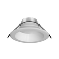 RAB CRX8/D10 CRX 8-Inch Round Recessed Downlight – Selectable 50W/65W/80W – 5-CCT Selectable – CRI90 – 0-10V Dimming – White Finish – 120-277V – 5000-6000 Lumens