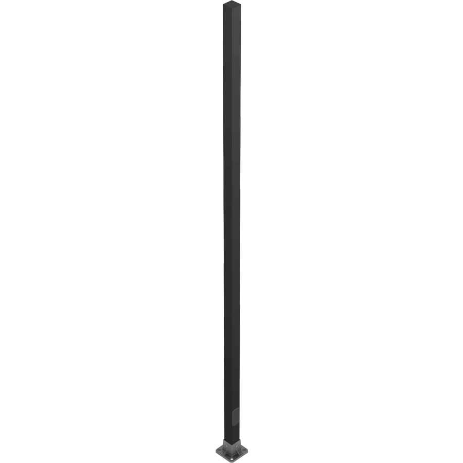 RAB CS-15D Composite Square Light Pole – 15 Ft Mounting Height – Anchor Base – Drilled