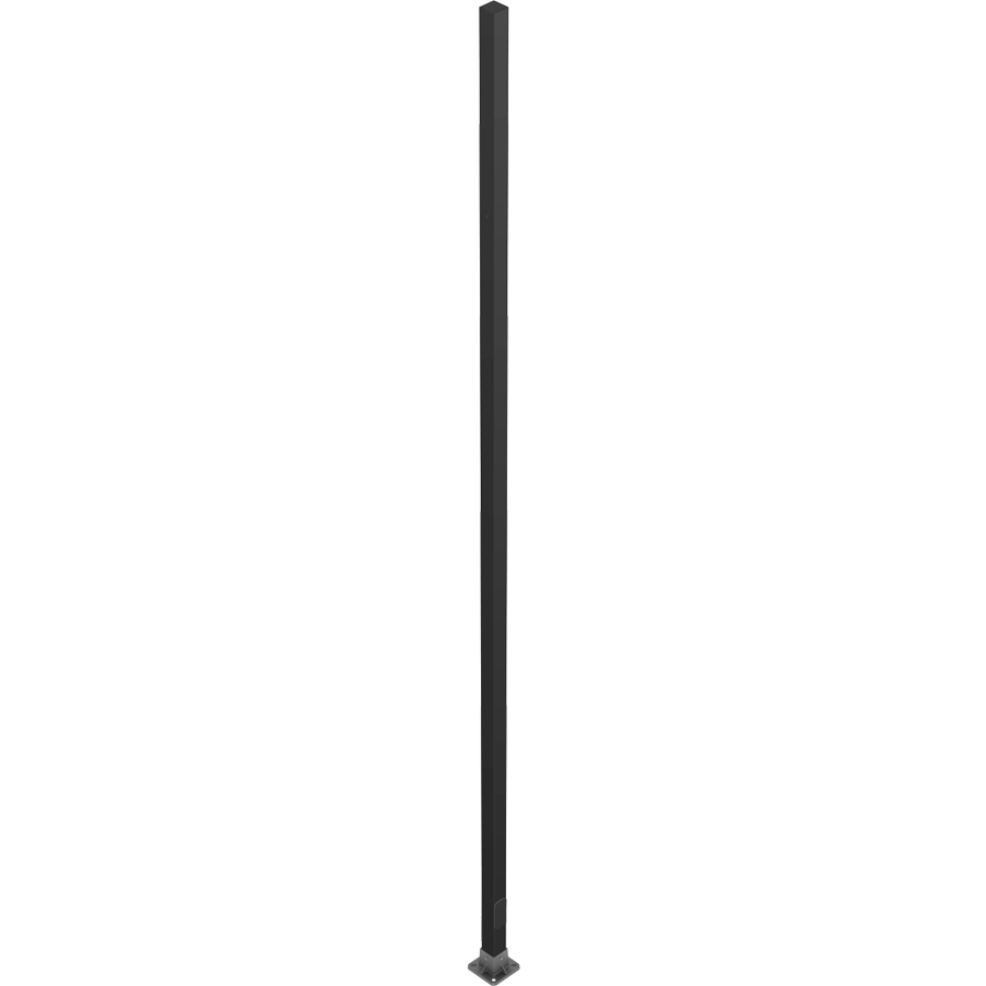 RAB CS-20D Composite Square Light Pole – 20 Ft Mounting Height – Anchor Base – Drilled