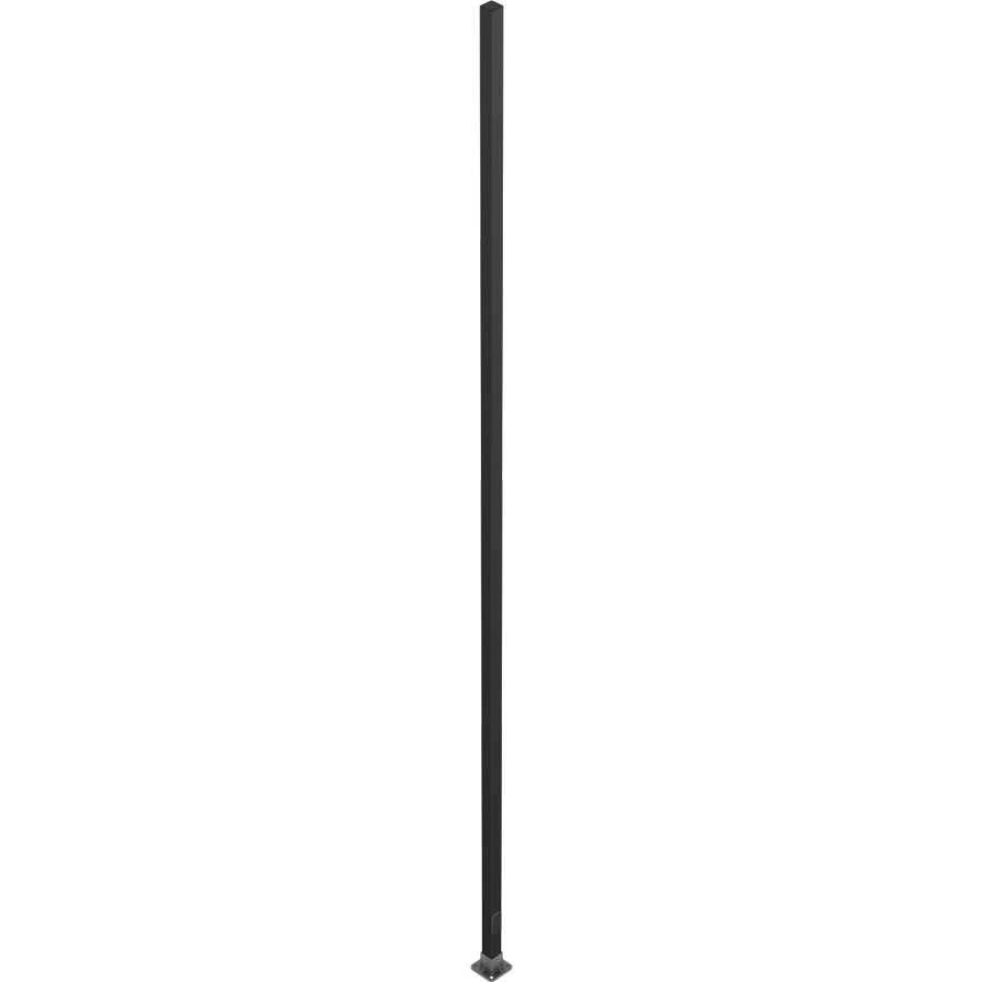 RAB CS-25D Composite Square Light Pole – 25 Ft Mounting Height – Anchor Base – Drilled