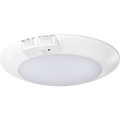 RAB DISK-6/PIR DSK34 LED Disk Light – 6" Round – 12W – Selectable 2700K/3000K/3500K/4000K/5000K – 1050 Lumens – 120V – PIR Occupancy Sensor – 90 CRI – White Finish
