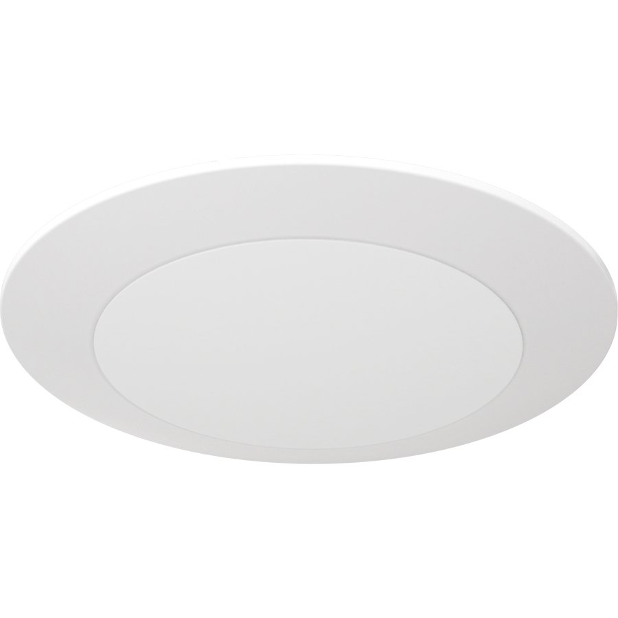 RAB DISK34-8 DSK34 LED Disk Light – 8" Round – 18W – Selectable 3000K/3500K/4000K/5000K/6500K – 1533-1675 Lumens – 120V – TRIAC Dimmable – 90 CRI – White Finish