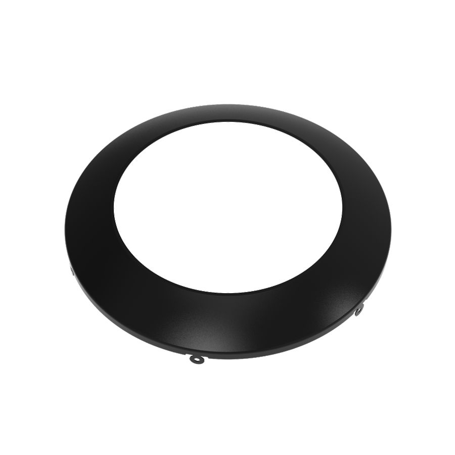 RAB DISK34-TRIM-6-BLK DSK34 6" Round Smooth Trim – Black Finish