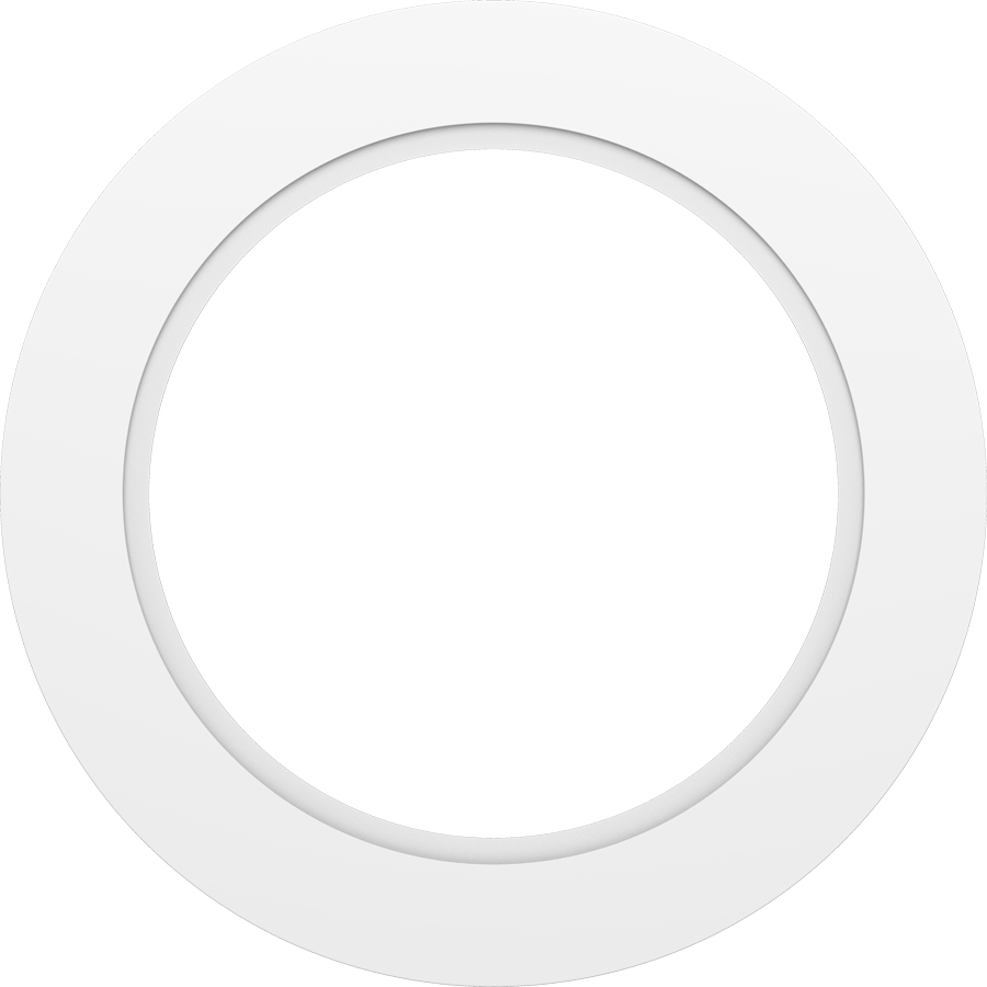 RAB DL8-10GOOF/R/P Recessed Downlight Goof Ring Extender Kit – 8in–10in – White Finish