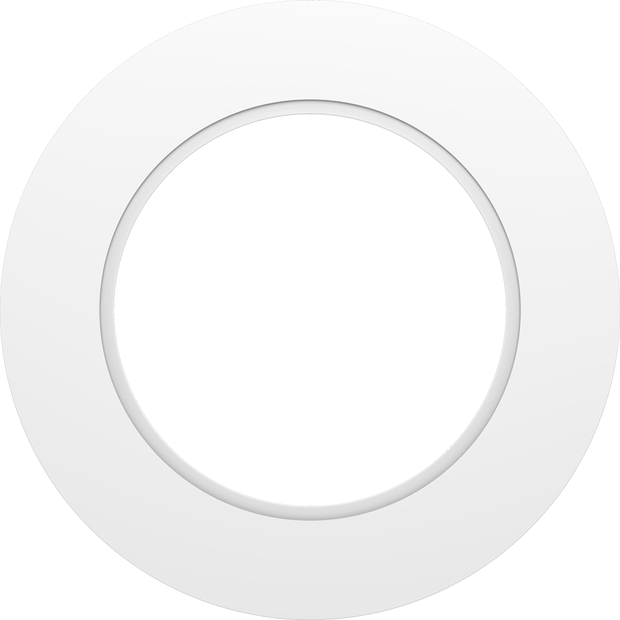 RAB DL8-12GOOF/R/P Recessed Downlight Goof Ring Extender Kit – 8in–12in – White Finish