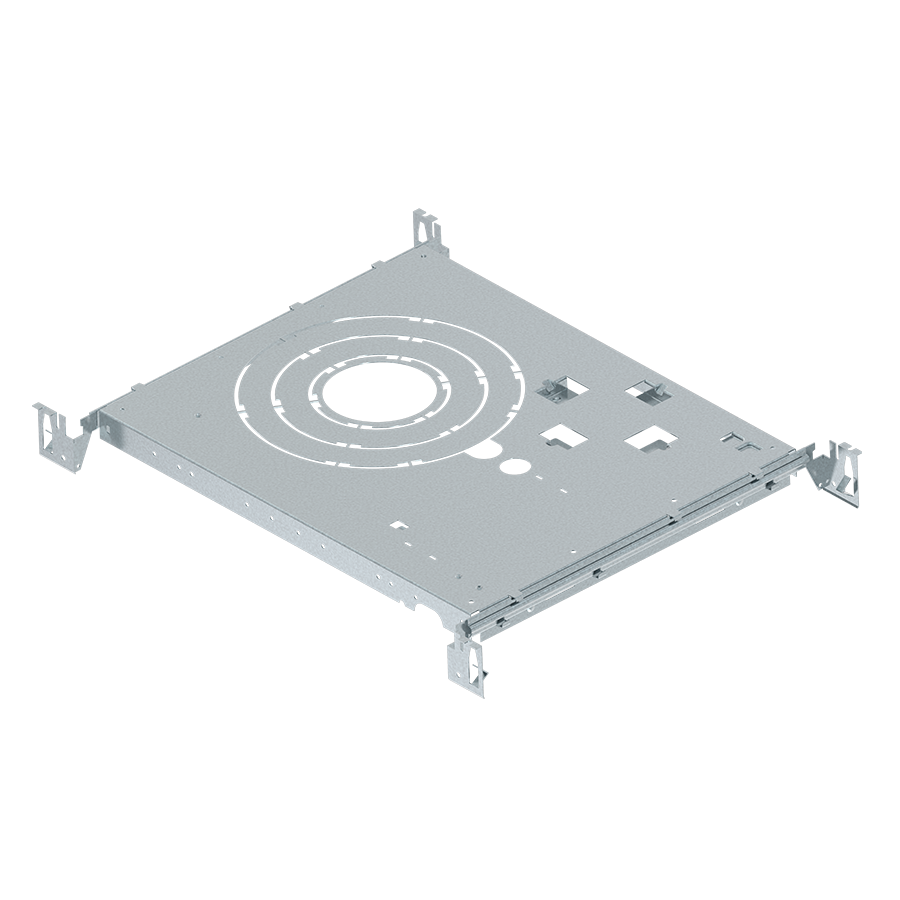RAB DLPLATE/C3468R/NB Recessed Mounting Plate with Nailer Bar – 3in–8in Commercial Recessed Downlight Compatibility