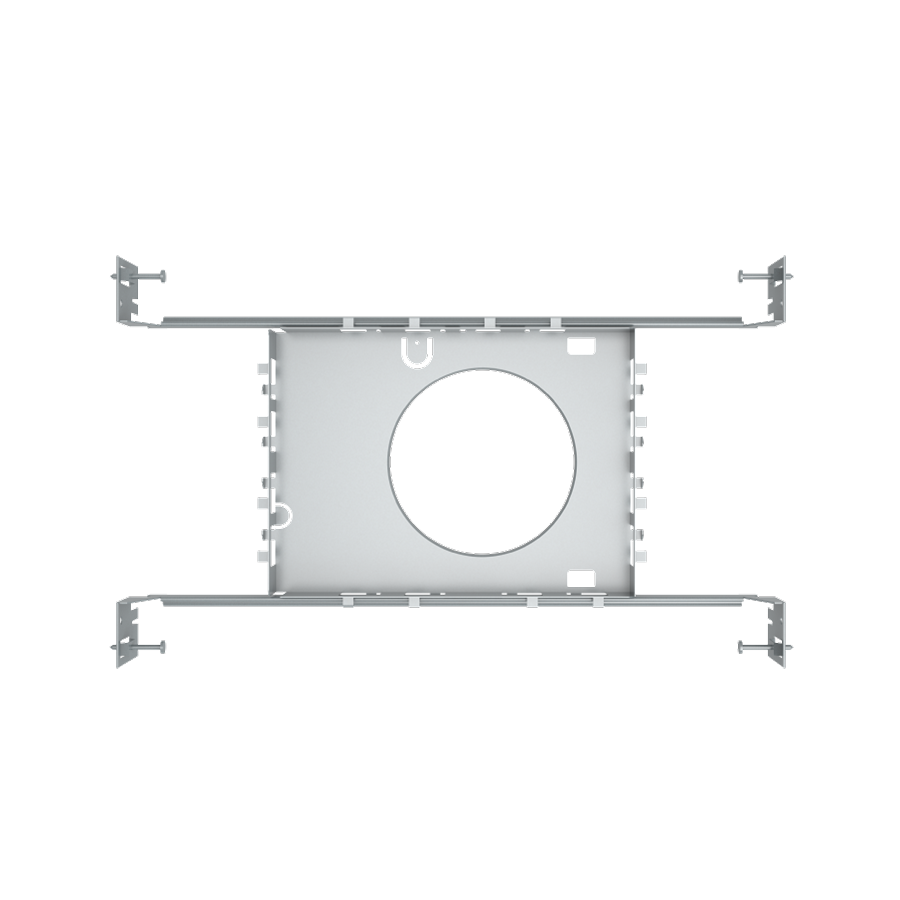 RAB DLPLATE/WFR4/NB/CL Wafer Mounting Plate – 4 Inch – With Drywall Collar and Extension Bar