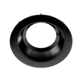 RAB DLTRIM/C8R24S-B 8in Commercial Recessed Downlight Trim – 24W – Round – Smooth Trim – Black Finish