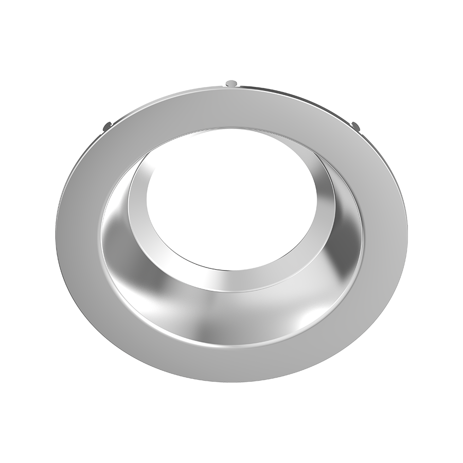 RAB DLTRIM/C8R24S-BN 8in Commercial Recessed Downlight Trim – 24W – Round – Smooth Trim – Brushed Nickel Finish