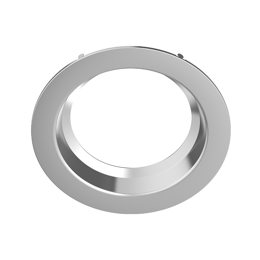 RAB DLTRIM/C8R33S-BN 8in Commercial Recessed Downlight Trim – 33W – Round – Smooth Trim – Brushed Nickel Finish