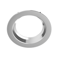 RAB DLTRIM/C8R33S-BN 8in Commercial Recessed Downlight Trim – 33W – Round – Smooth Trim – Brushed Nickel Finish