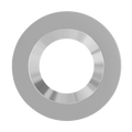 RAB DLTRIM/CRLEDFA10R-BNS CRLEDFA 10-Inch Smooth Trim – Brushed Nickel Finish