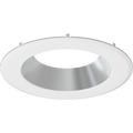 RAB DLTRIM/CRLEDFA10R-HW CRLEDFA 10-Inch Smooth Trim – Haze Silver Cone with White Finish