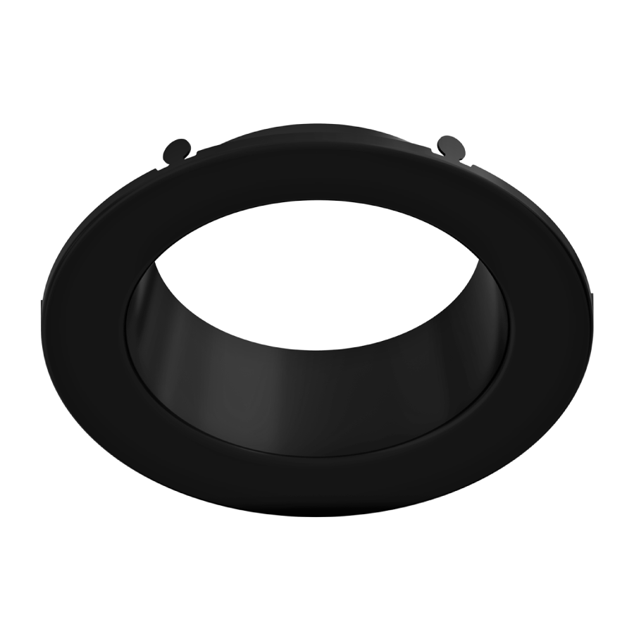 RAB DLTRIM/CRLEDFA4R-BS CRLEDFA 4-Inch Smooth Trim – Black Finish