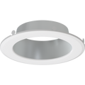 RAB DLTRIM/CRLEDFA4R-HW CRLEDFA 4-Inch Smooth Trim – Haze Silver Cone with White Finish