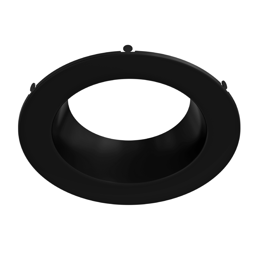 RAB DLTRIM/CRLEDFA6R-BS CRLEDFA 6-Inch Smooth Trim – Black Finish