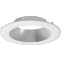 RAB DLTRIM/CRLEDFA6R-HW CRLEDFA 6-Inch Smooth Trim – Haze Silver Cone with White Finish