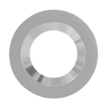 RAB DLTRIM/CRLEDFA8R-BNS CRLEDFA 8-Inch Smooth Trim – Brushed Nickel Finish
