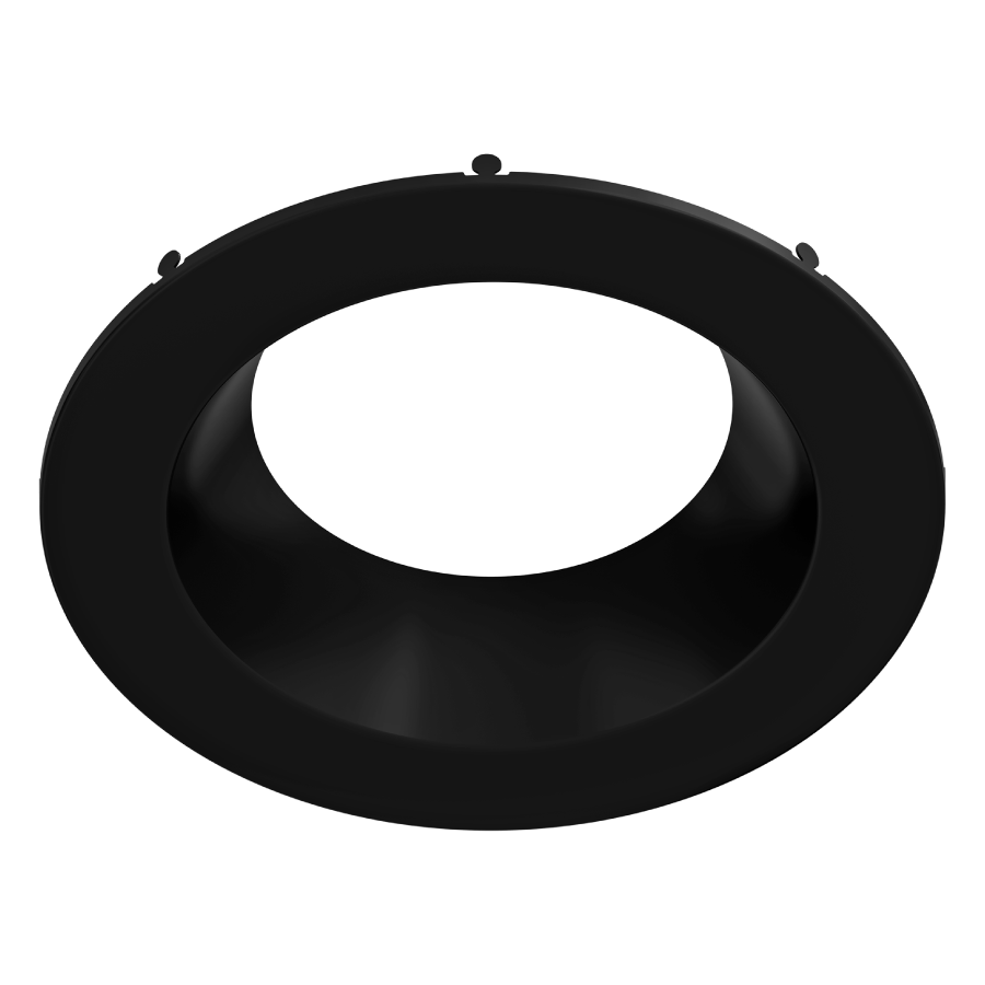 RAB DLTRIM/CRLEDFA8R-BS CRLEDFA 8-Inch Smooth Trim – Black Finish