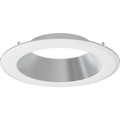 RAB DLTRIM/CRLEDFA8R-HW CRLEDFA 8-Inch Smooth Trim – Haze Silver Cone with White Finish
