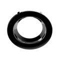 RAB DLTRIM/R4RS-B 4in Recessed Retrofit Downlight Trim – Round – Smooth Trim – Black Finish