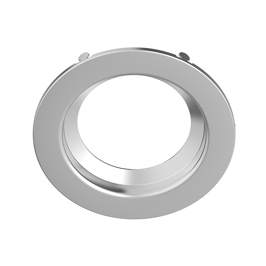 RAB DLTRIM/R4RS-BN 4in Recessed Retrofit Downlight Trim – Round – Smooth Trim – Brushed Nickel Finish